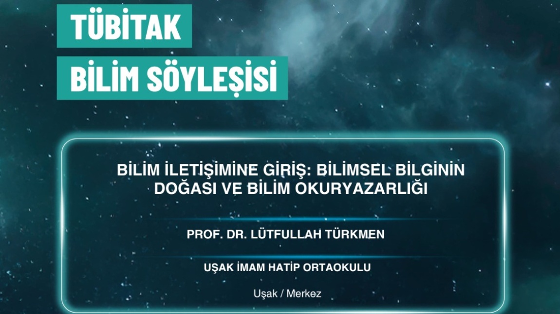 TÜBİTAK BİLİM SÖYLEŞİLERİ